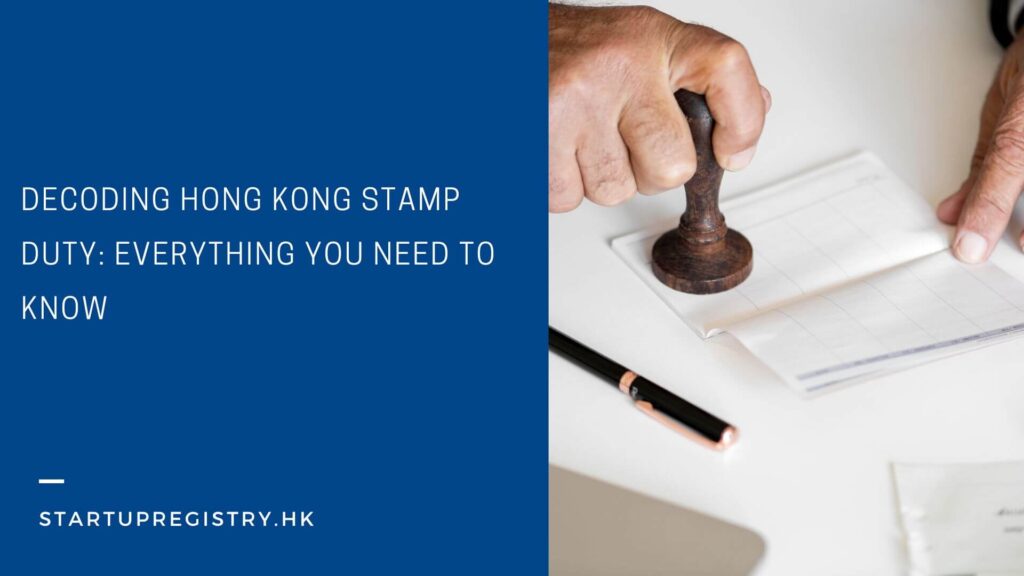 Hong Kong Stamp Duty