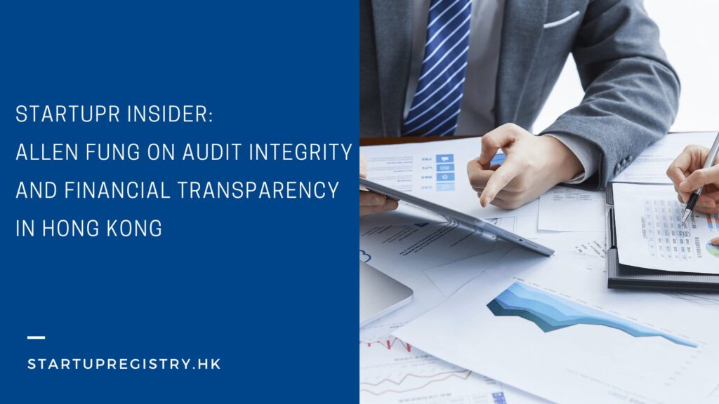 Portrait of Allen Fung during a Startupr Insider interview on audit integrity and financial transparency in Hong Kong.